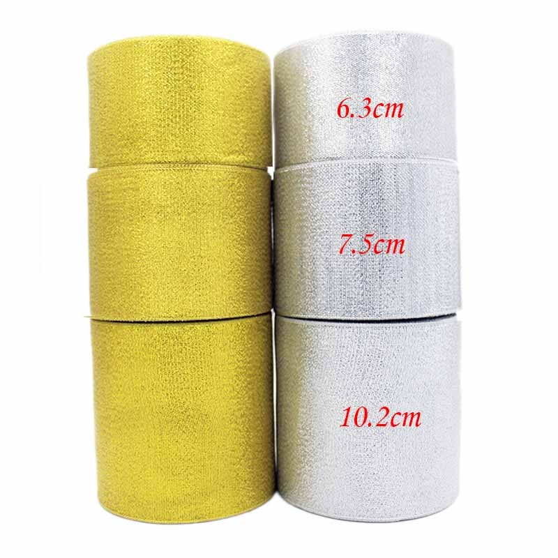 Gold Silver Glitter Ribbon